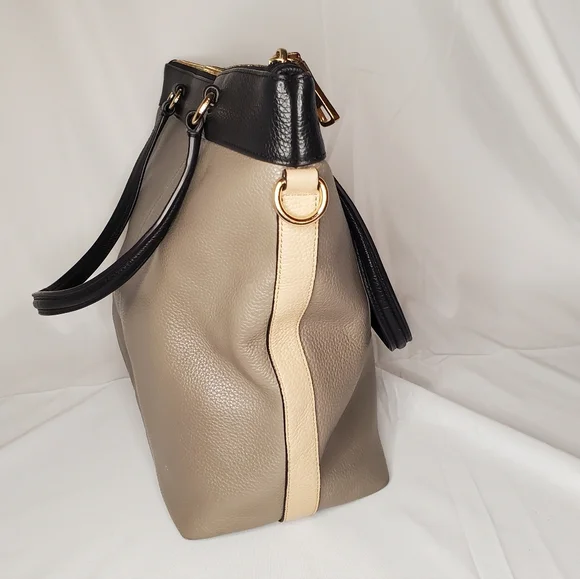 Coach Tyler Tote in Colorblock pebbled leather (F57210) - Picture 5 of 10
